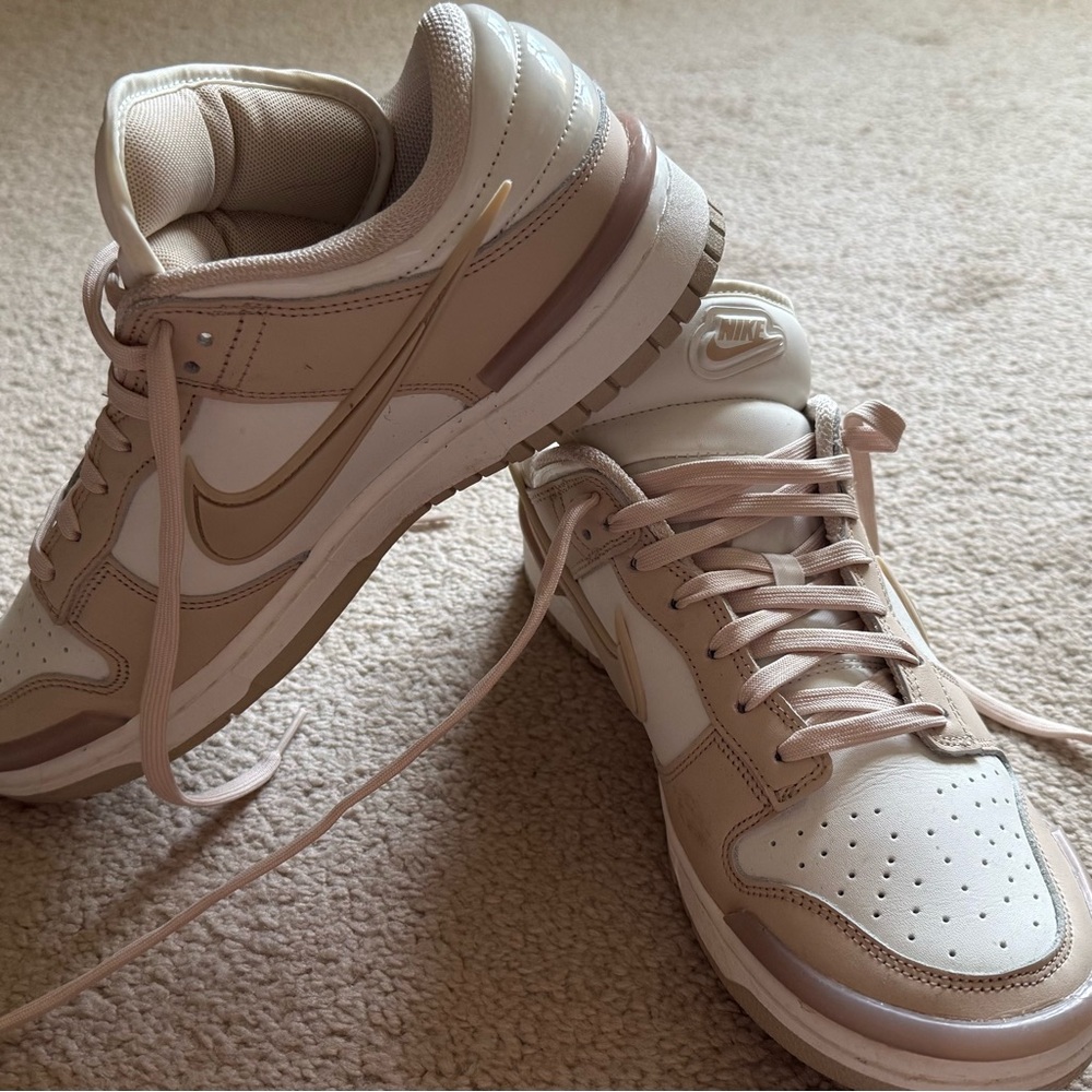 Nike Dunk Low Twist - Cream and Brown Sneakers